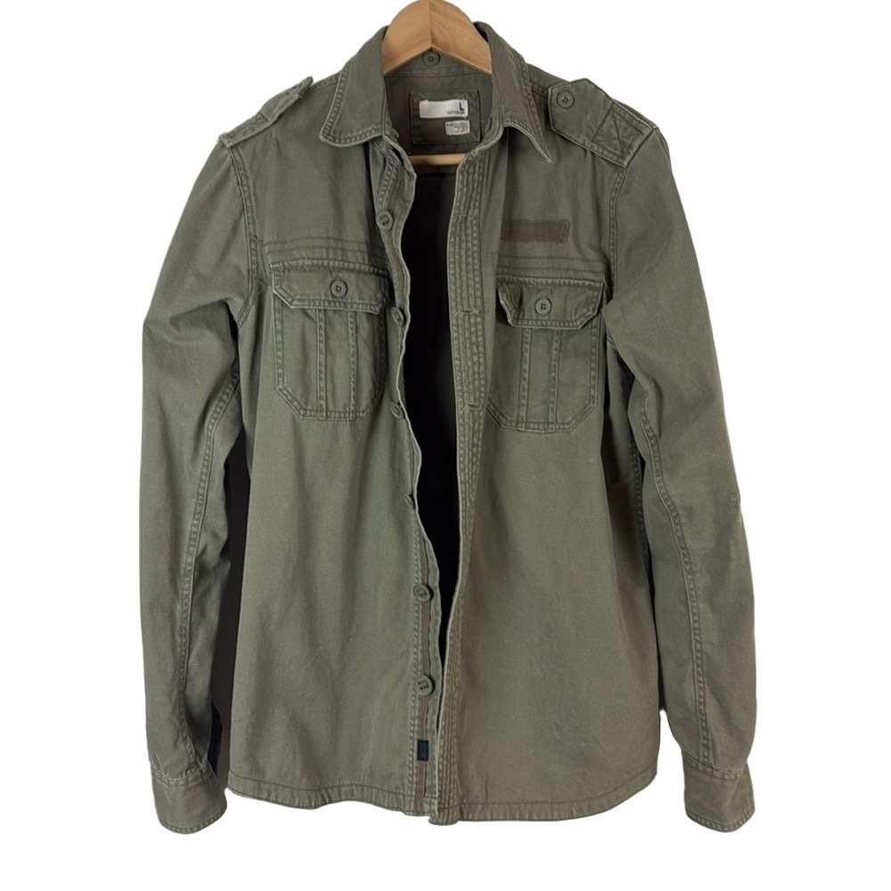 Cotton On Army Green Overshirt - Lightweight Jacket
